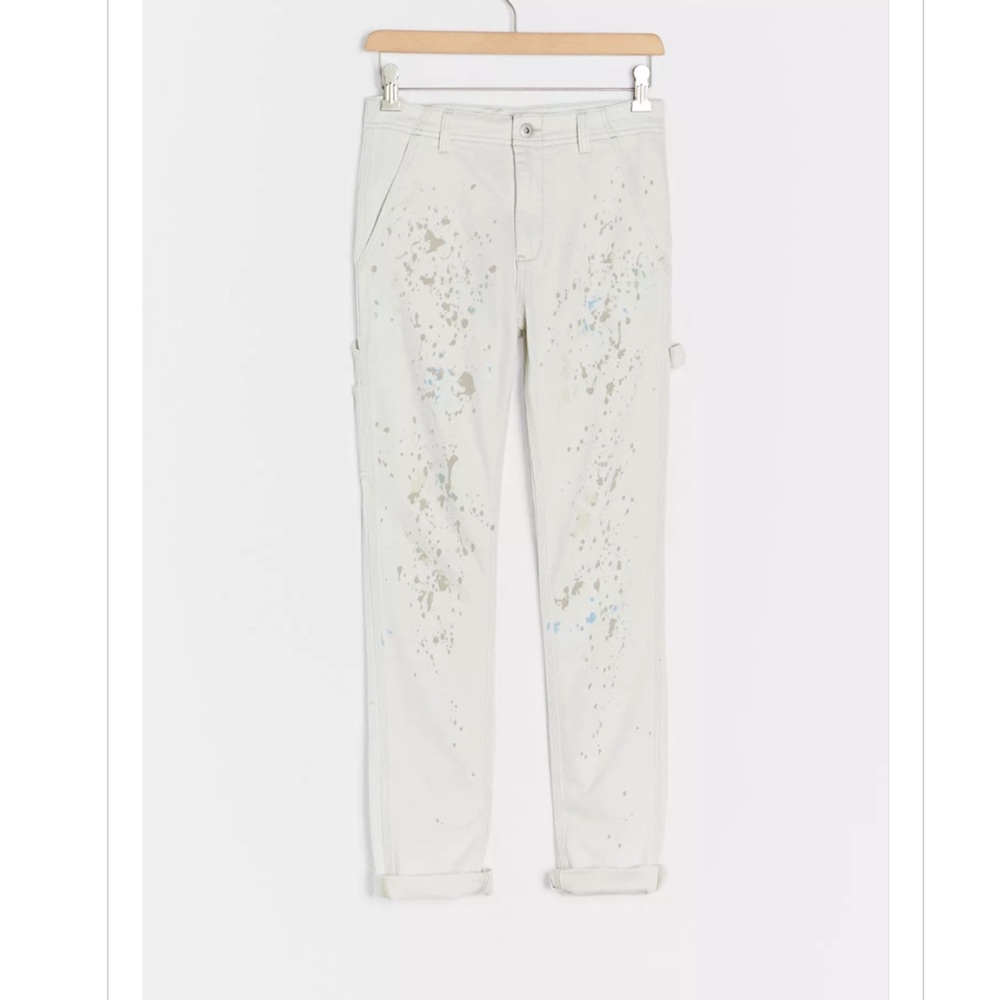 NEW: Anthropologie Paint-Splattered Pants